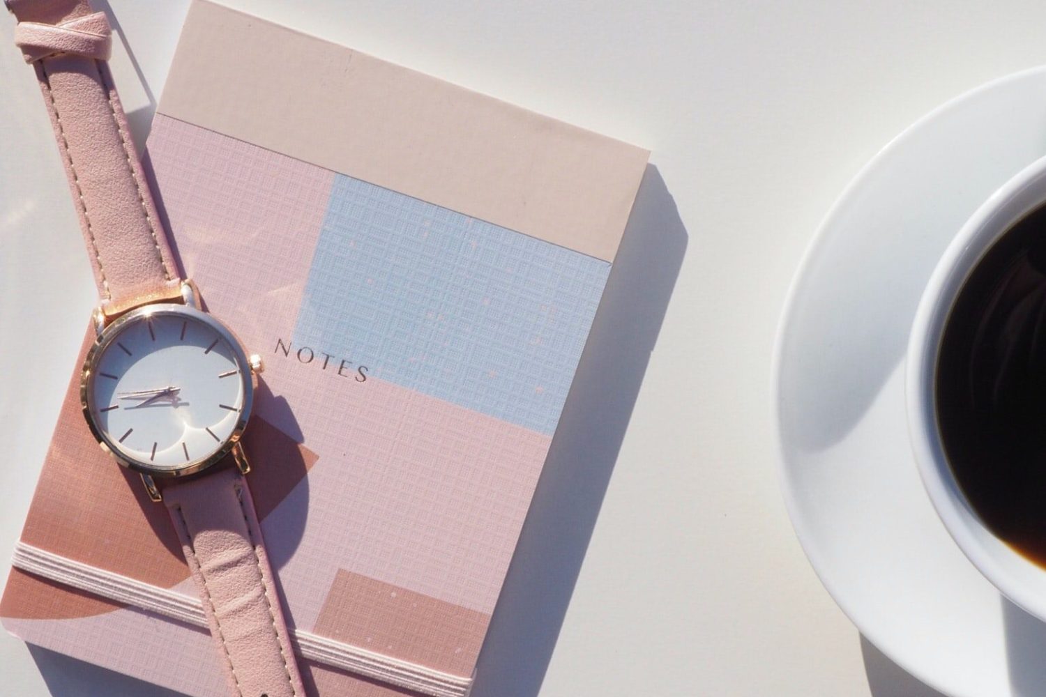 Watch with Notes and coffee